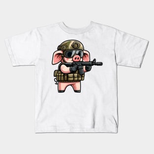 Tactical Pig Kids T-Shirt